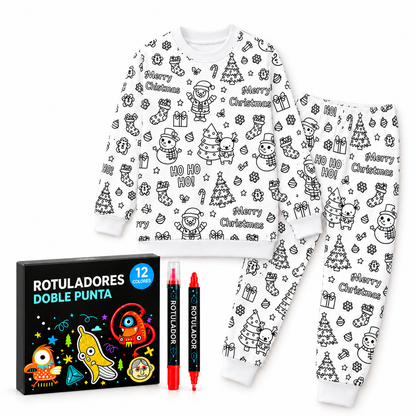 Pijama Navideño para Colorear