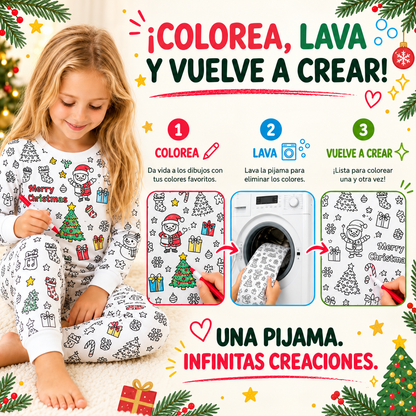Pijama Navideño para Colorear