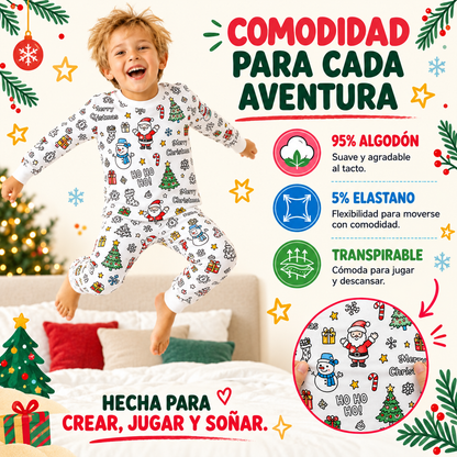 Pijama Navideño para Colorear