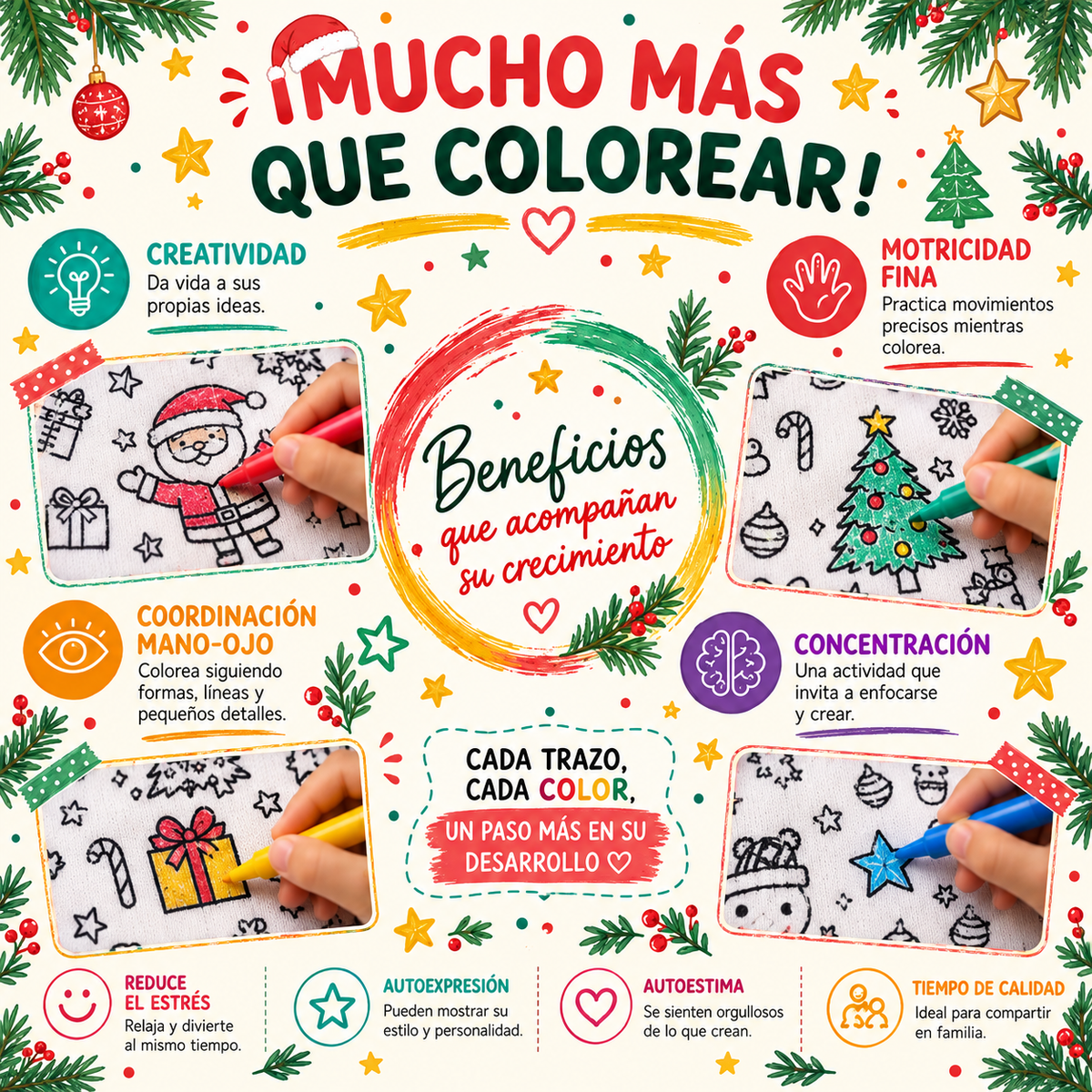 Pijama Navideño para Colorear