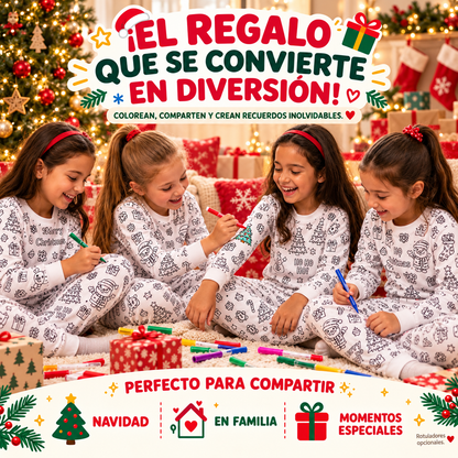 Pijama Navideño para Colorear