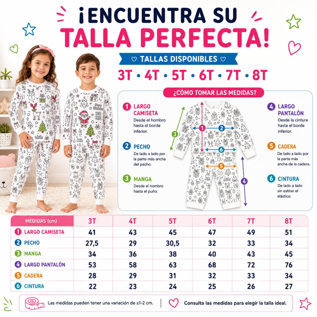 Pijama Navideño para Colorear