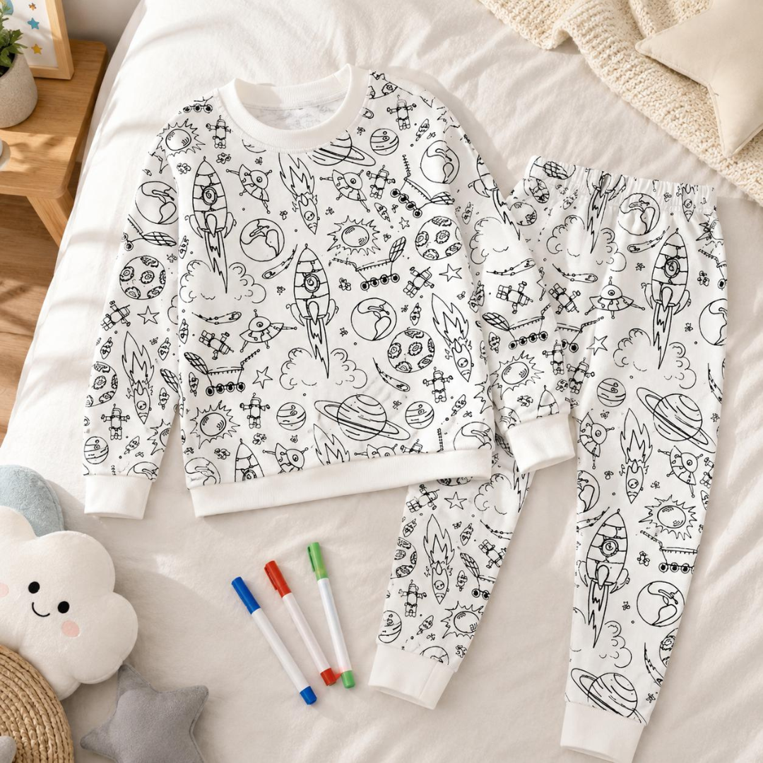 Pijama Navideño para Colorear