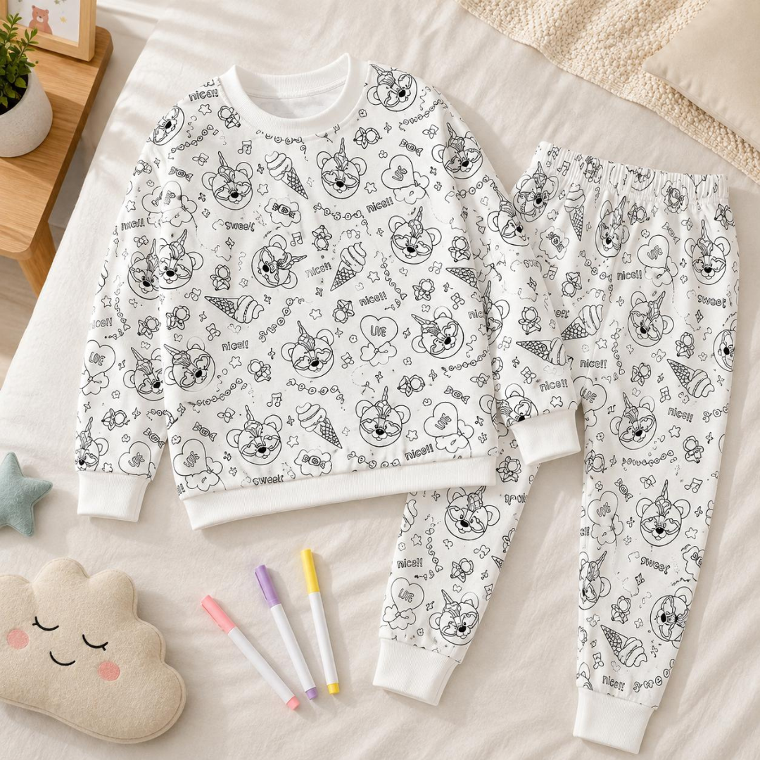 Pijama Navideño para Colorear
