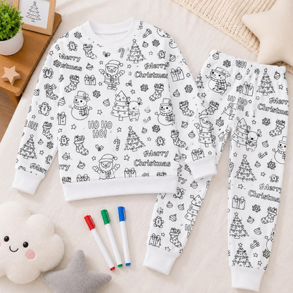 Pijama Navideño para Colorear