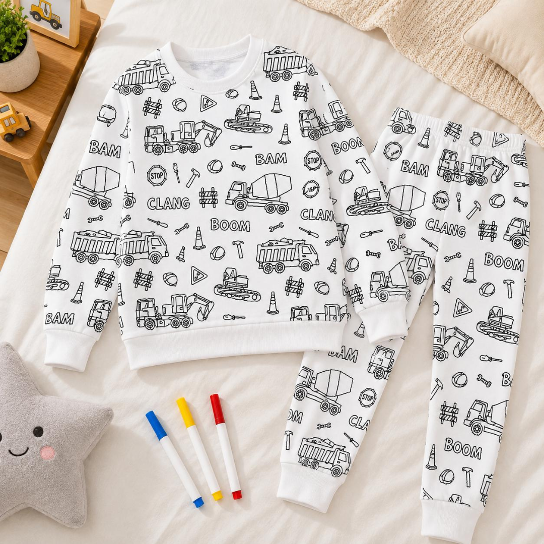 Pijama Navideño para Colorear